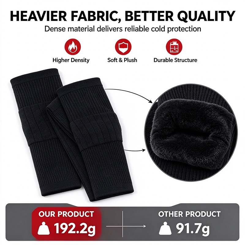 Tailorapaw® Long Knee Pads for Men and Women, One Size with Thick Wool Lining 🦵