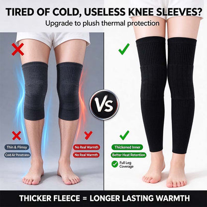 Tailorapaw® Long Knee Pads for Men and Women, One Size with Thick Wool Lining 🦵