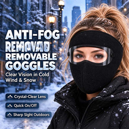Tailorapaw® Fleece-Lined Winter Face Mask with Detachable Goggles