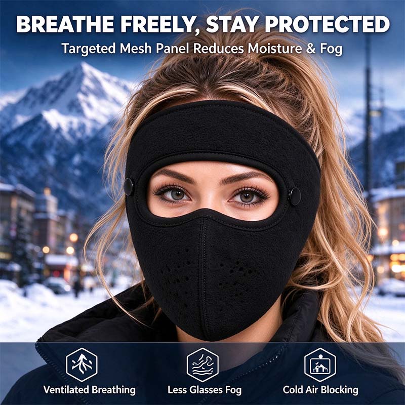 Tailorapaw® Fleece-Lined Winter Face Mask with Detachable Goggles