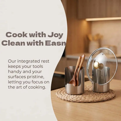 Tailorapaw® Thickened Stainless Steel Utensil Organizer, Rust Resistant Easy to Clean