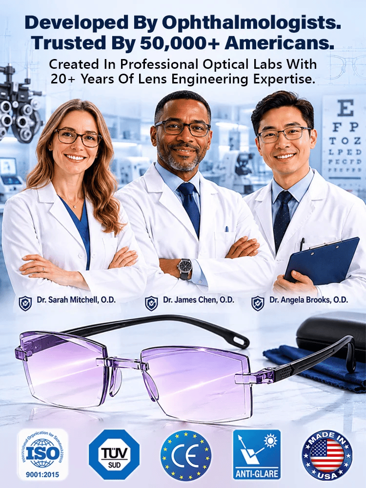 Tailorapaw® Smart Zoom Diamond-Cut Reading Glasses
