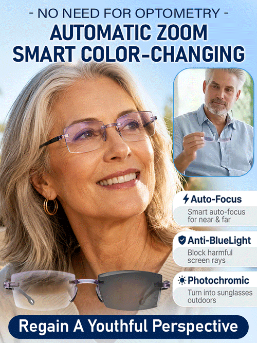 Tailorapaw® Smart Zoom Diamond-Cut Reading Glasses
