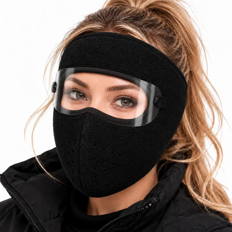 Tailorapaw® Fleece-Lined Winter Face Mask with Detachable Goggles
