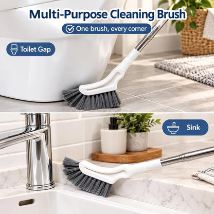 Tailorapaw® Telescopic Crevice Cleaning Brush – Long Handle Gap Cleaner for Bathroom, Toilet, Floors & Windows