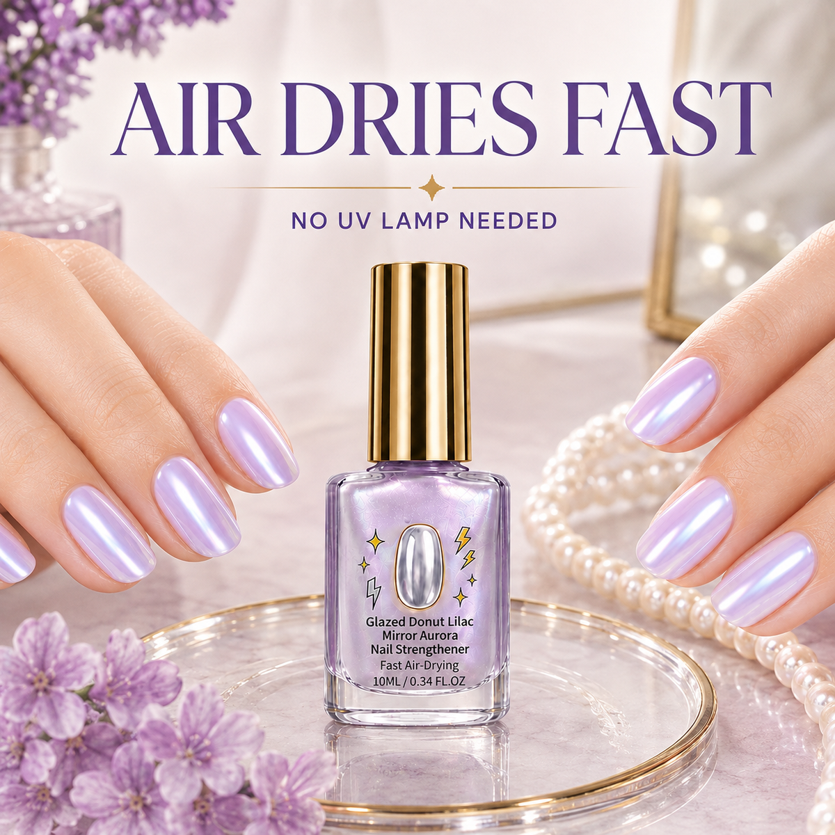 Tailorapaw® Lilac Glossy Mirror Nail Strengthener