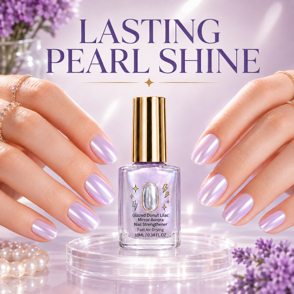 Tailorapaw® Lilac Glossy Mirror Nail Strengthener