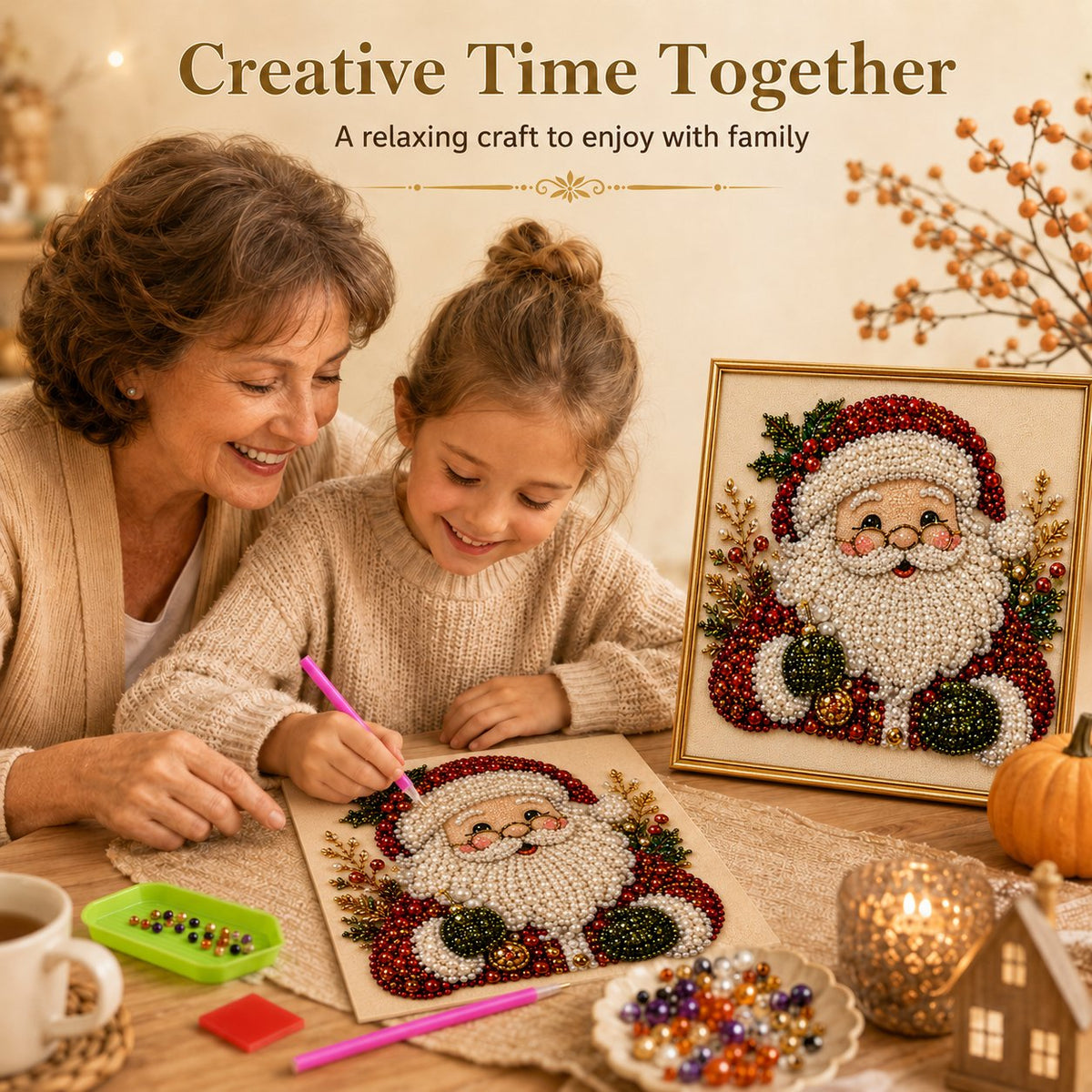 Tailorapaw® DIY Christmas Pearl Diamond Painting Kit upsell