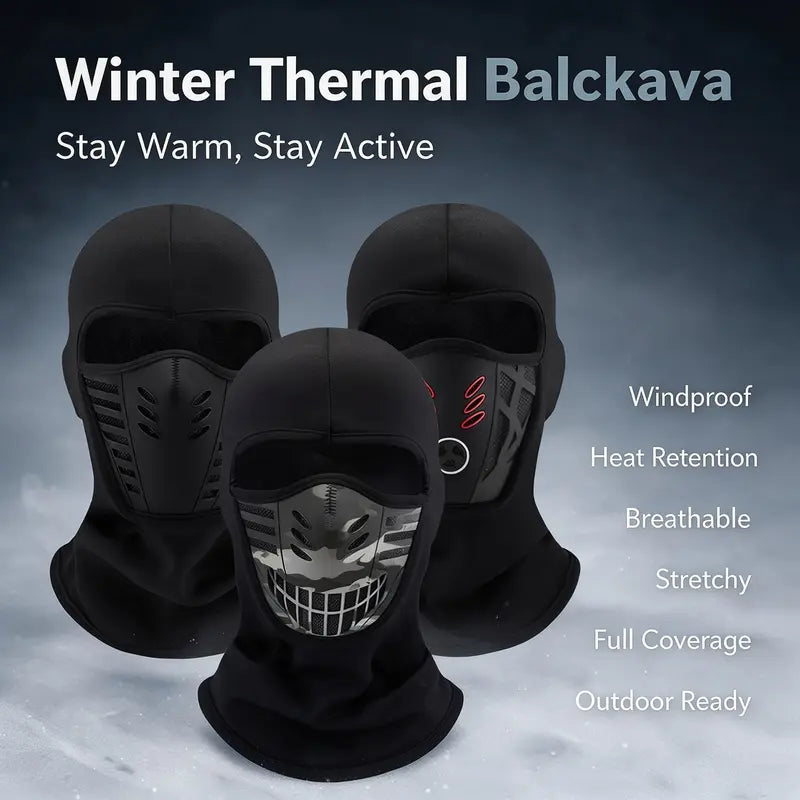 Tailorapaw® Unisex Fleece Full Face Balaclava Ski Mask - Windproof, Anti-Haze, Soft Sports & Outdoor Hat