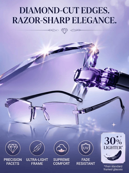Tailorapaw® Smart Zoom Diamond-Cut Reading Glasses