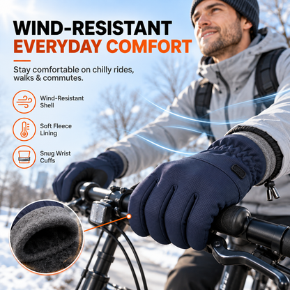 Tailorapaw® Thermal Winter Gloves for Men & Women – Windproof, Touchscreen & Non-Slip Grip for Cycling and Outdoor Activities