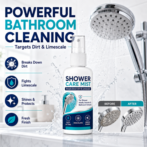 Tailorapaw® Shower Limescale Remover Spray – Tackle Hard Water Buildup