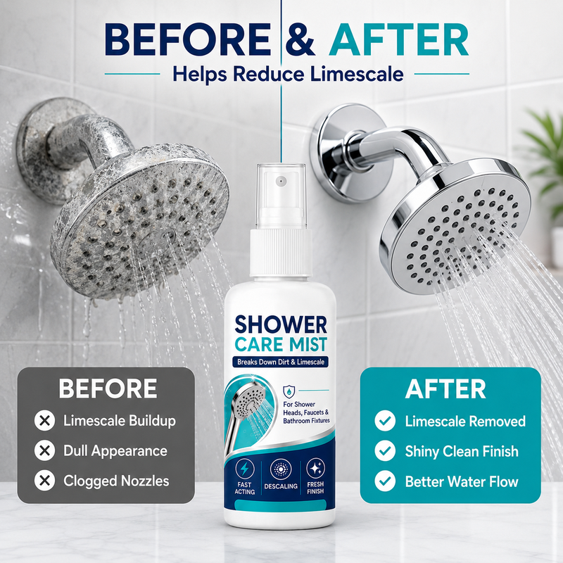 Tailorapaw® Shower Limescale Remover Spray – Tackle Hard Water Buildup