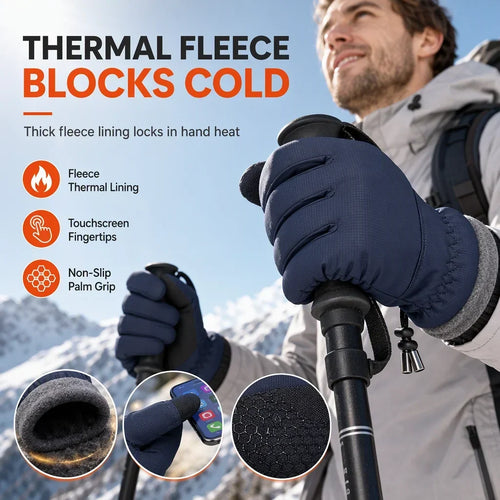 Tailorapaw® Thermal Winter Gloves for Men & Women – Windproof, Touchscreen & Non-Slip Grip for Cycling and Outdoor Activities