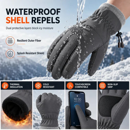 Tailorapaw® Thermal Winter Gloves for Men & Women – Windproof, Touchscreen & Non-Slip Grip for Cycling and Outdoor Activities